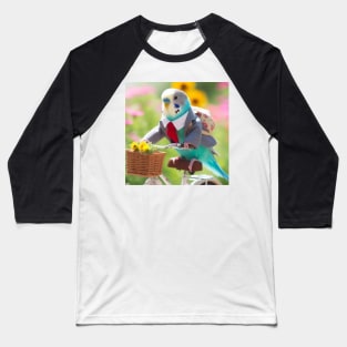 Budgie Bicycle Baseball T-Shirt